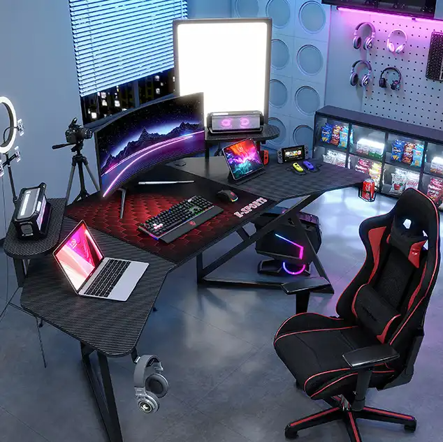 Modern Home PC Gamer Ergonomics Office Table Computer Gaming Desk Modern Home PC Gamer Ergonomics Office Table Computer Gaming Desk
